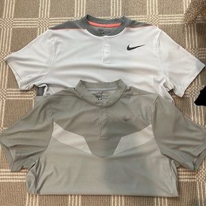 Bundle of 2 Men’s Nike DRI-FIT Victory Golf Shirts, Size L
